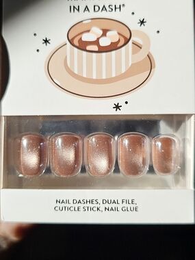 AND Rose Gold Metallic Press-On Nails -